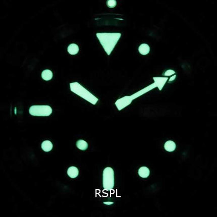 Orologio da uomo Seiko Automatic Diver's Ratio in pelle nera SKX007J1-var-LS2 200M