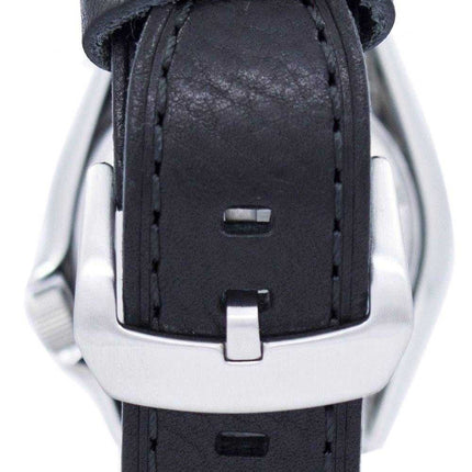Orologio da sub Seiko Automatic Diver Black Leather SKX007J1-LS8 200M - Orologio da uomo