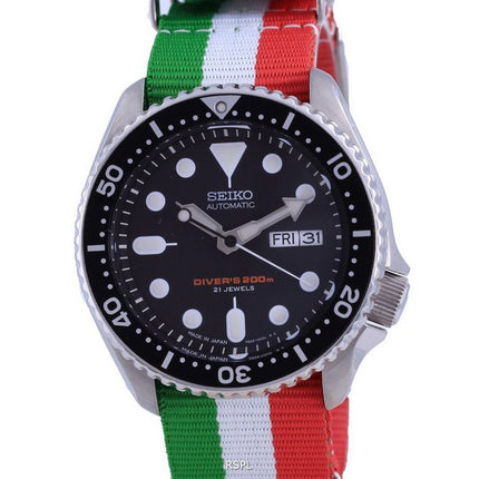 Orologio da uomo Seiko Automatic Diver's Japan Made in poliestere SKX007J1-var-NATO23 200M