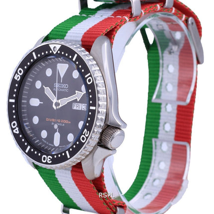 Orologio da uomo Seiko Automatic Diver's Japan Made in poliestere SKX007J1-var-NATO23 200M
