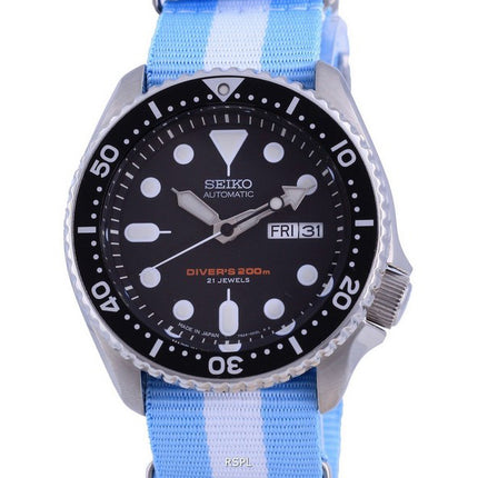 Orologio da uomo Seiko Automatic Diver's Japan Made in poliestere SKX007J1-var-NATO24 200M