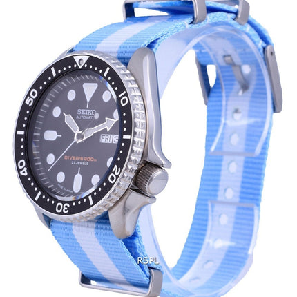 Orologio da uomo Seiko Automatic Diver's Japan Made in poliestere SKX007J1-var-NATO24 200M