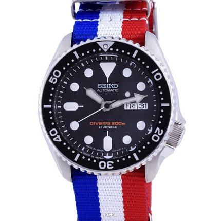 Orologio da uomo Seiko Automatic Diver's Japan Made in poliestere SKX007J1-var-NATO25 200M