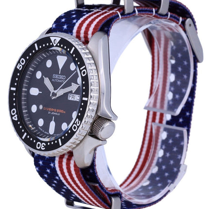 Orologio da uomo Seiko Automatic Diver's Japan Made in poliestere SKX007J1-var-NATO27 200M