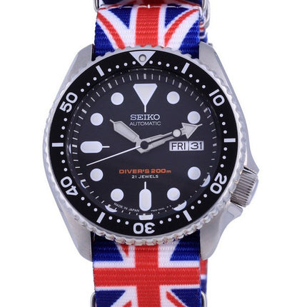 Orologio da uomo Seiko Automatic Diver's Japan Made in poliestere SKX007J1-var-NATO28 200M