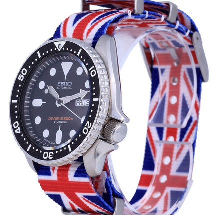 Orologio da uomo Seiko Automatic Diver's Japan Made in poliestere SKX007J1-var-NATO28 200M
