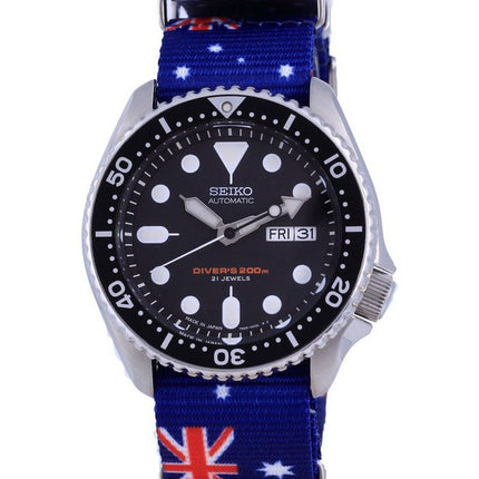 Orologio da uomo Seiko Automatic Diver's Japan Made in poliestere SKX007J1-var-NATO30 200M