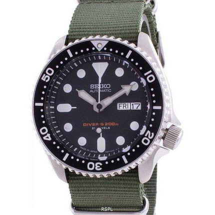 Seiko Automatic Diver's SKX007J1-var-NATO9 200M Orologio da uomo realizzato in Giappone