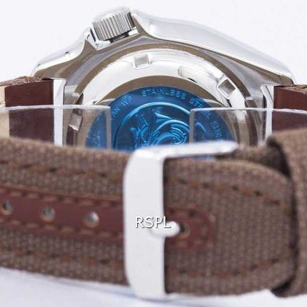 Orologio da uomo con cinturino in pelle Seiko Automatic Diver SKX007J1-NS1 200M