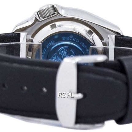Orologio da uomo Seiko Automatic Diver's 200M Ratio in pelle nera SKX007K1-LS10