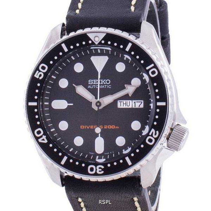 Orologio da uomo Seiko Automatic Diver con quadrante nero SKX007K1-var-LS16 200M
