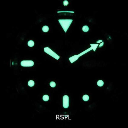 Orologio da uomo Seiko Automatic Diver&#39;s Ratio in pelle nera SKX007K1-var-LS2 200M