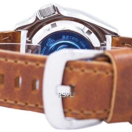 Orologio da uomo Seiko Automatic Diver's 200M Ratio in pelle marrone SKX007K1-LS9