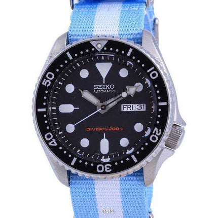 Seiko Automatic Diver's Orologio da uomo in poliestere SKX007K1-var-NATO24 200M