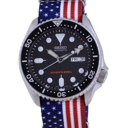 Seiko Automatic Diver's Orologio da uomo in poliestere SKX007K1-var-NATO27 200M
