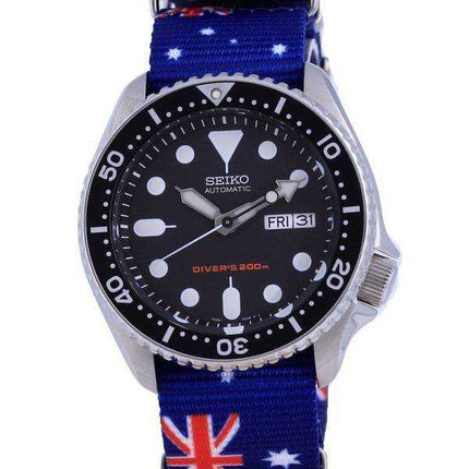 Seiko Automatic Diver's Orologio da uomo in poliestere SKX007K1-var-NATO30 200M