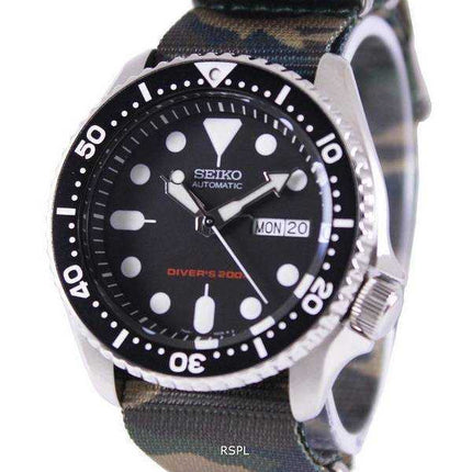 Orologio da uomo Seiko Automatic Diver 200M Army NATO Strap SKX007K1-NATO5