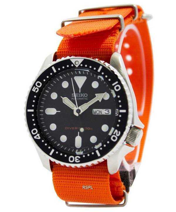 Orologio da uomo Seiko Automatic Diver 200 M NATO NATO SKX007K1-NATO7