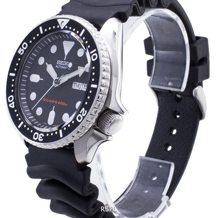 Orologio da uomo Seiko Automatic Diver SKX007 SKX007K1 SKX007K con cinturino in gomma, ricondizionato