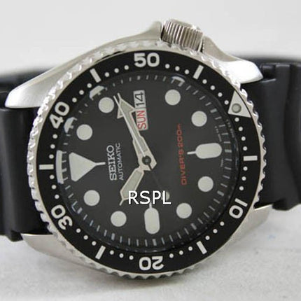 Orologio da uomo Seiko Automatic Diver SKX007 SKX007K1 SKX007K con cinturino in gomma, ricondizionato