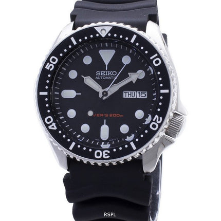 Orologio da uomo Seiko Automatic Diver SKX007 SKX007K1 SKX007K con cinturino in gomma, ricondizionato
