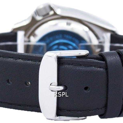 Seiko Automatic Diver's Ratio Orologio da uomo in pelle nera SKX009J1-LS10 200M