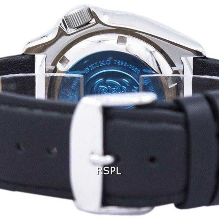 Seiko Automatic Diver's Ratio Orologio da uomo in pelle nera SKX009J1-LS10 200M