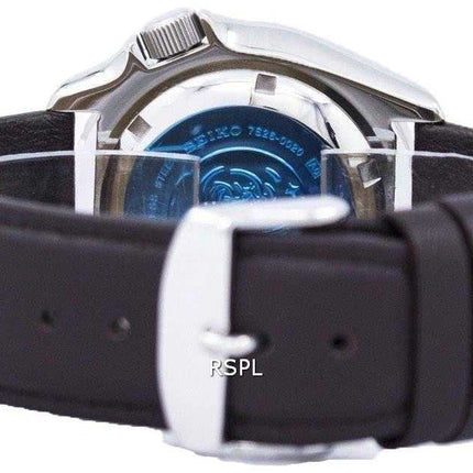 Seiko Automatic Diver's Ratio Orologio da uomo in pelle marrone scuro SKX009J1-LS11 200M
