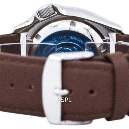 Orologio da sub Seiko Automatic Diver in pelle marrone Orologio da uomo SKX009J1-LS12 200M