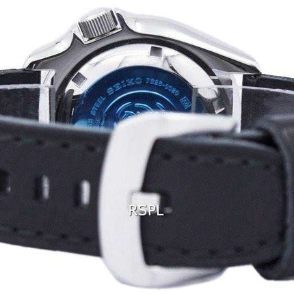 Orologio da sub Seiko Automatic Diver Black Leather SKX009J1-LS8 200M - Orologio da uomo