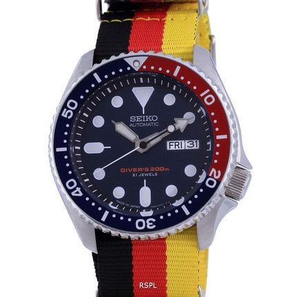 Orologio da uomo in poliestere Seiko Automatic Diver&#39;s Japan Made SKX009J1-var-NATO26 200M