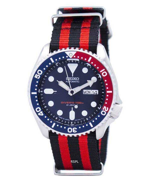 Orologio da uomo Seiko Automatic Diver 200M NATO con cinturino SKX009J1-NATO3