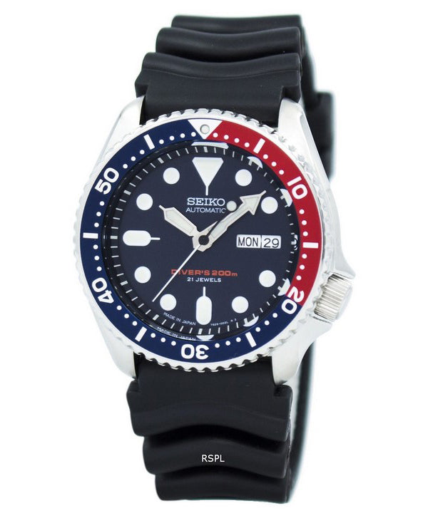 Orologio da uomo Seiko Automatic Diver's 200m ricondizionato, prodotto in Giappone, SKX009 SKX009J1 SKX009J
