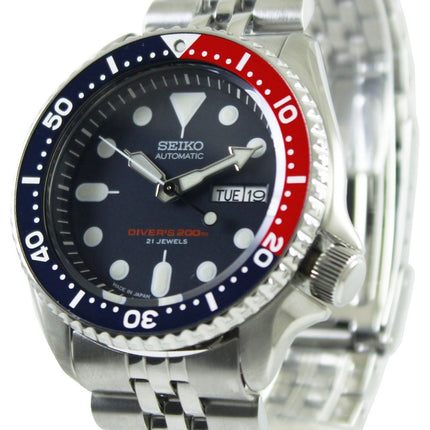 Orologio da uomo Seiko Automatic Diver 200M Made In Japan SKX009J2-Jub