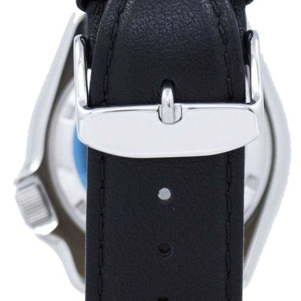 Orologio da uomo Seiko Automatic Diver's 200M Ratio in pelle nera SKX009K1-LS10