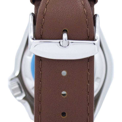 Orologio da uomo Seiko Automatic Diver 200M Ratio in pelle marrone SKX009K1-LS12