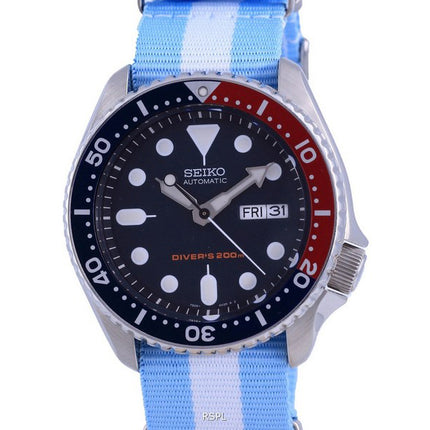 Seiko Automatic Diver&#39;s Orologio da uomo in poliestere SKX009K1-var-NATO24 200M