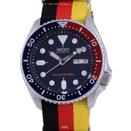 Seiko Automatic Diver&#39;s Orologio da uomo in poliestere SKX009K1-var-NATO26 200M