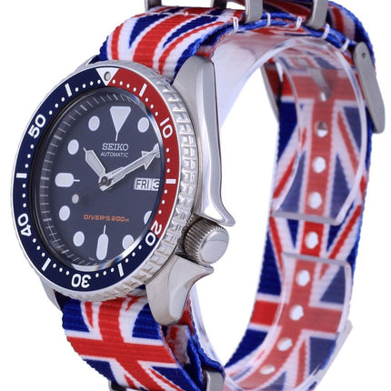 Seiko Automatic Diver&#39;s Orologio da uomo in poliestere SKX009K1-var-NATO28 200M
