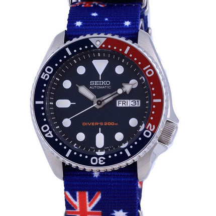 Seiko Automatic Diver&#39;s Orologio da uomo in poliestere SKX009K1-var-NATO30 200M