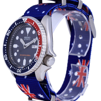 Seiko Automatic Diver&#39;s Orologio da uomo in poliestere SKX009K1-var-NATO30 200M