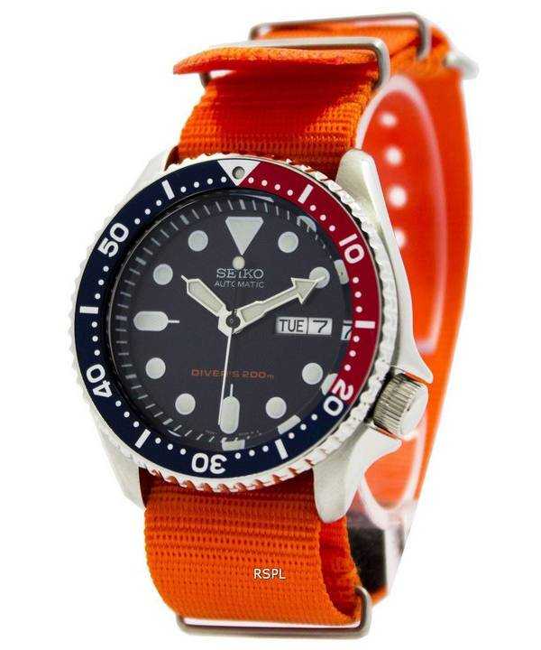 Orologio da uomo Seiko Automatic Diver 200M NATO con cinturino SKX009K1-NATO7