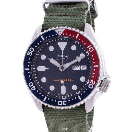 Orologio da uomo Seiko Automatic Diver's Deep Blue SKX009K1-var-NATO9 200M