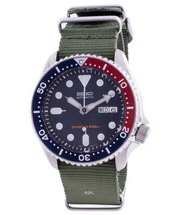 Orologio da uomo Seiko Automatic Diver's Deep Blue SKX009K1-var-NATO9 200M