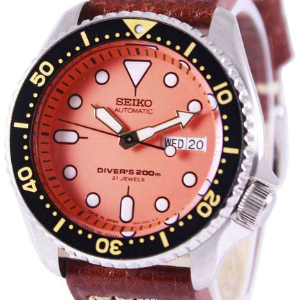 Orologio da sub Seiko Automatic Diver Brown Leather SKX011J1-LS1 200M