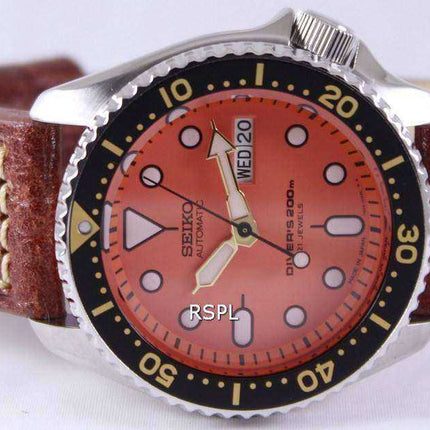 Orologio da sub Seiko Automatic Diver Brown Leather SKX011J1-LS1 200M
