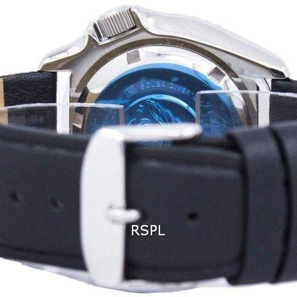 Seiko Automatic Diver's Ratio Orologio da uomo in pelle nera SKX011J1-LS10 200M