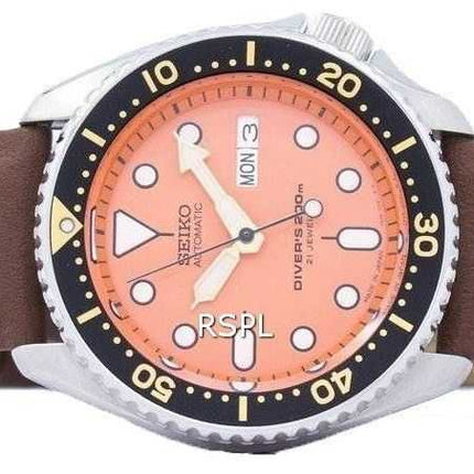 Orologio da sub Seiko Automatic Diver Brown Leather SKX011J1-LS12 200M