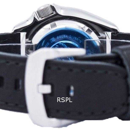 Orologio da sub Seiko Automatic Diver Black Leather SKX011J1-LS8 200M - Orologio da uomo