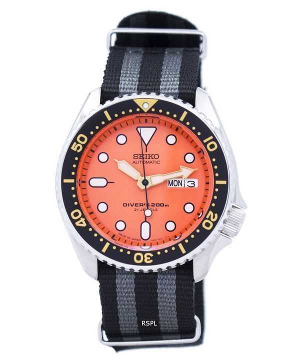 Orologio da uomo Seiko Automatic Diver 200M NATO con cinturino SKX011J1-NATO1